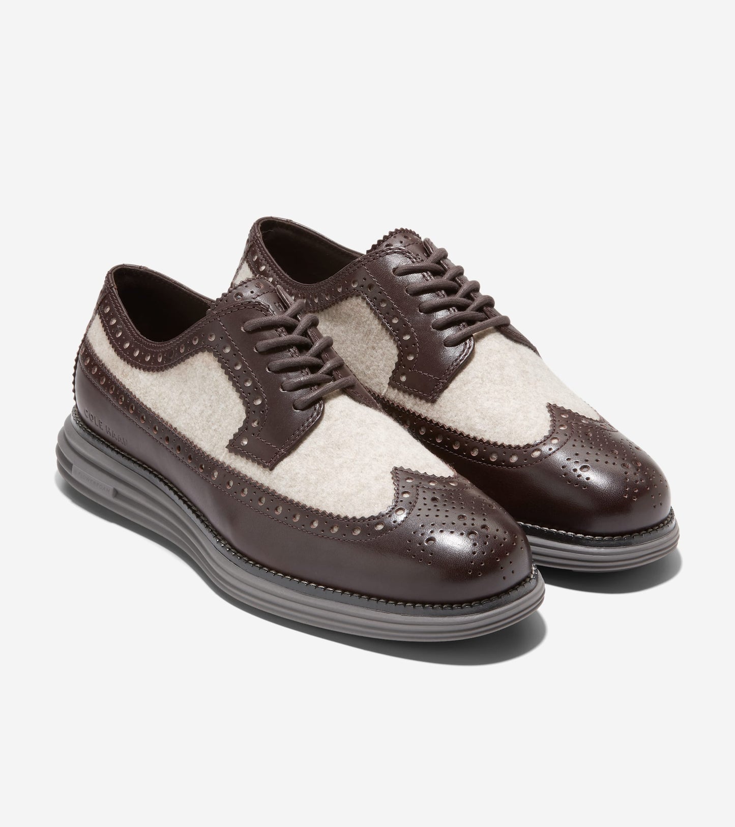 C36512:EARTHLITE/TAUPE RECYCLED WOOL/DARK CHOCOLATE/BLACK