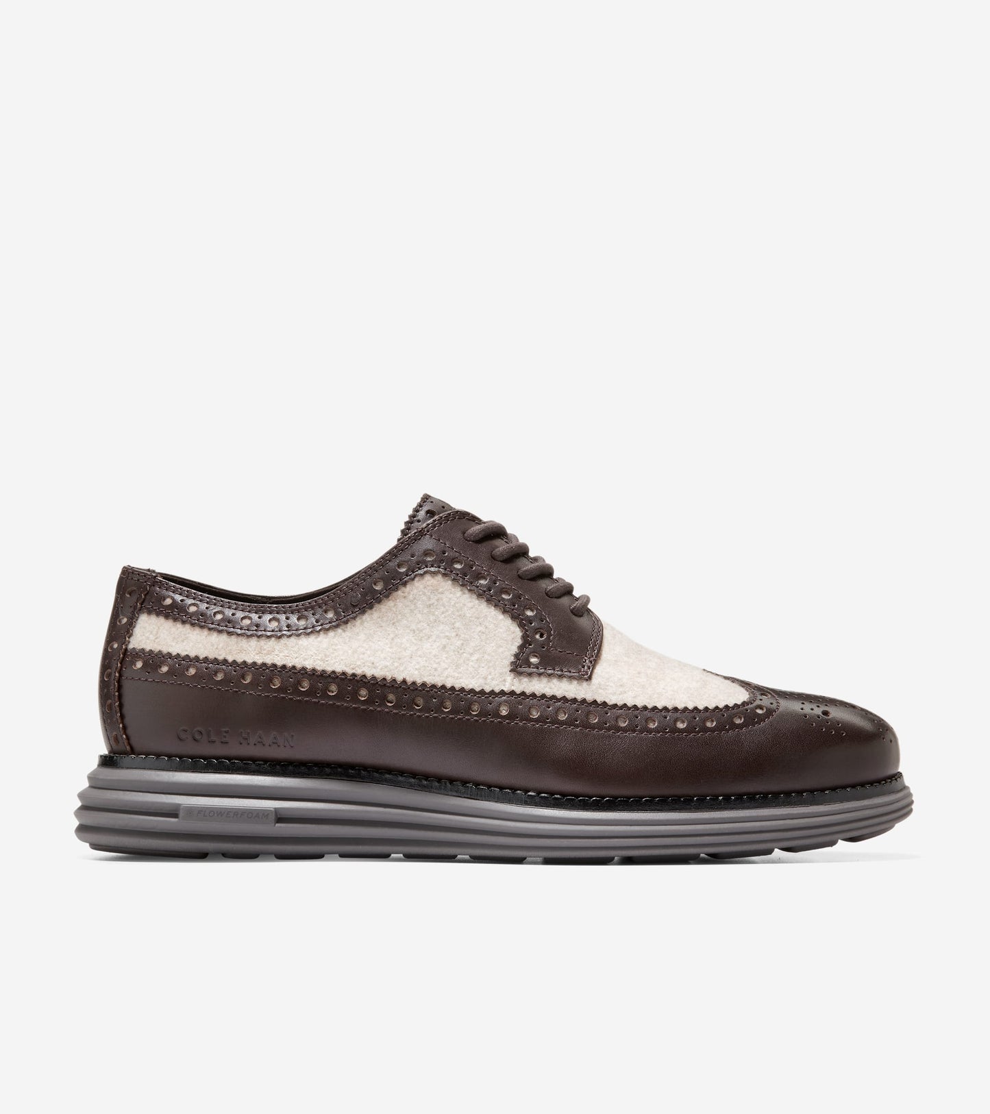 C36512:EARTHLITE/TAUPE RECYCLED WOOL/DARK CHOCOLATE/BLACK