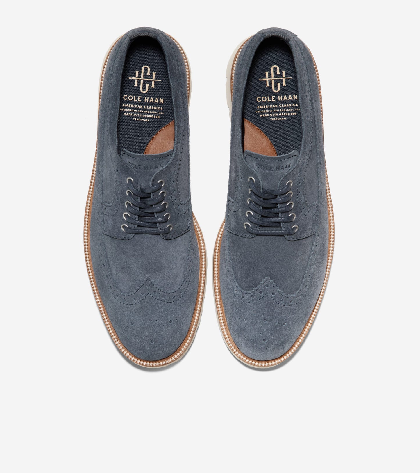 C36045:NAVY BLAZER SUEDE/ALABASTER GLEAM