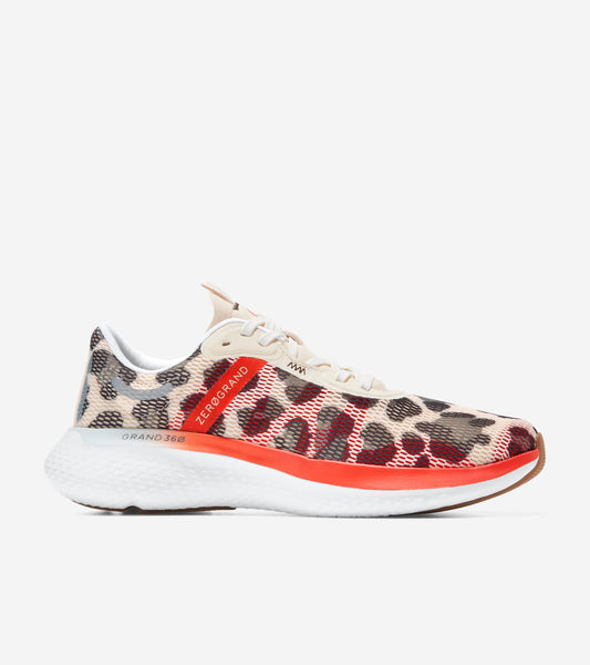W23518:LEOPARD SUBLIMATRED MESH/ SHORTBREAD HEEL/ CHERRY TOMATO FB/ WHT MIDSOLE