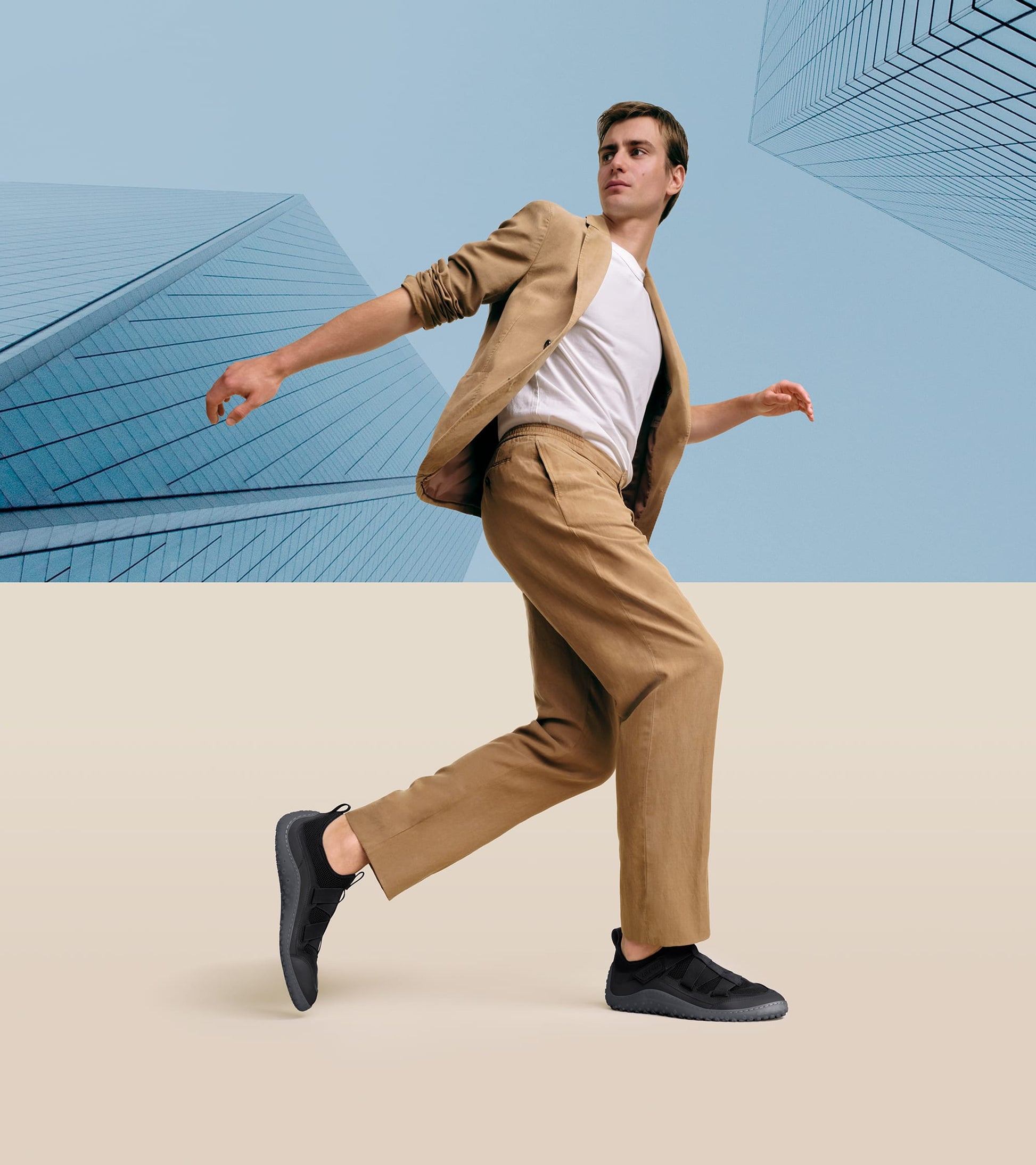 C41903:BLACK / GRAY PINSTRIPE