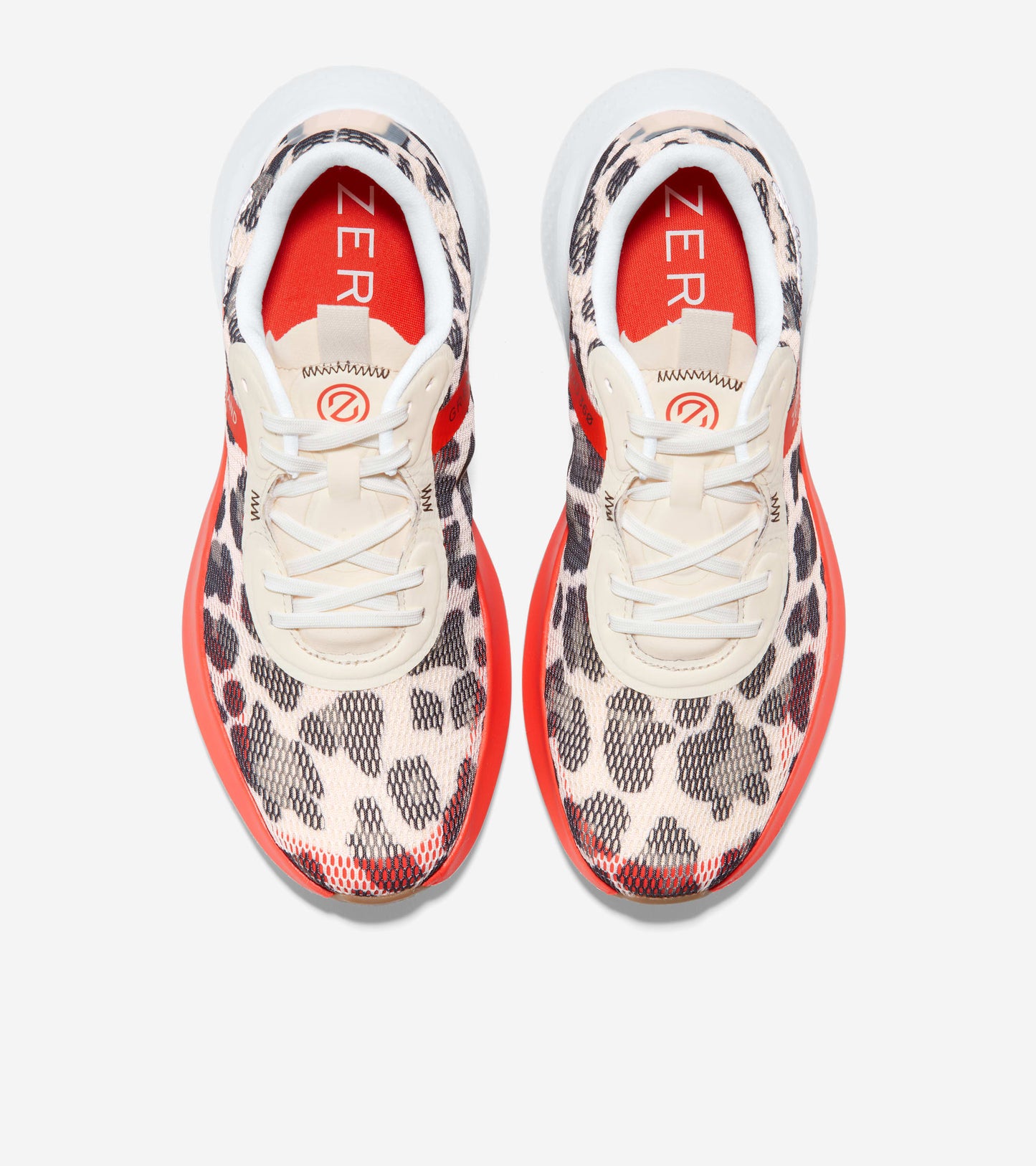 W23518:LEOPARD SUBLIMATRED MESH/ SHORTBREAD HEEL/ CHERRY TOMATO FB/ WHT MIDSOLE