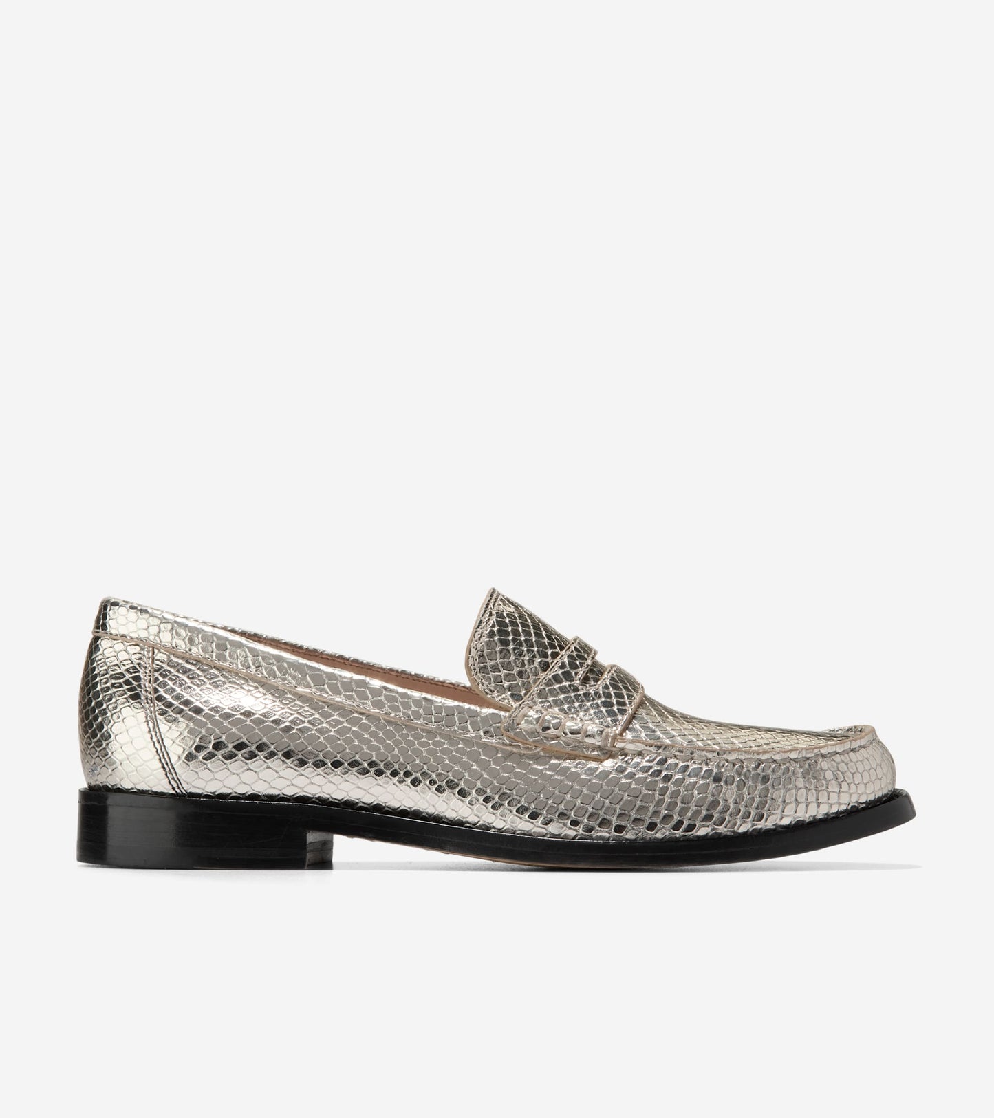 W32842:GOLD SNAKE PRT LEATHER
