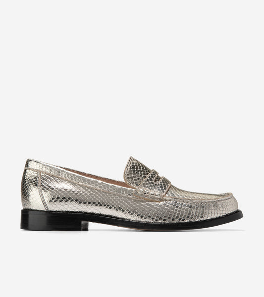 W32842:GOLD SNAKE PRT LEATHER