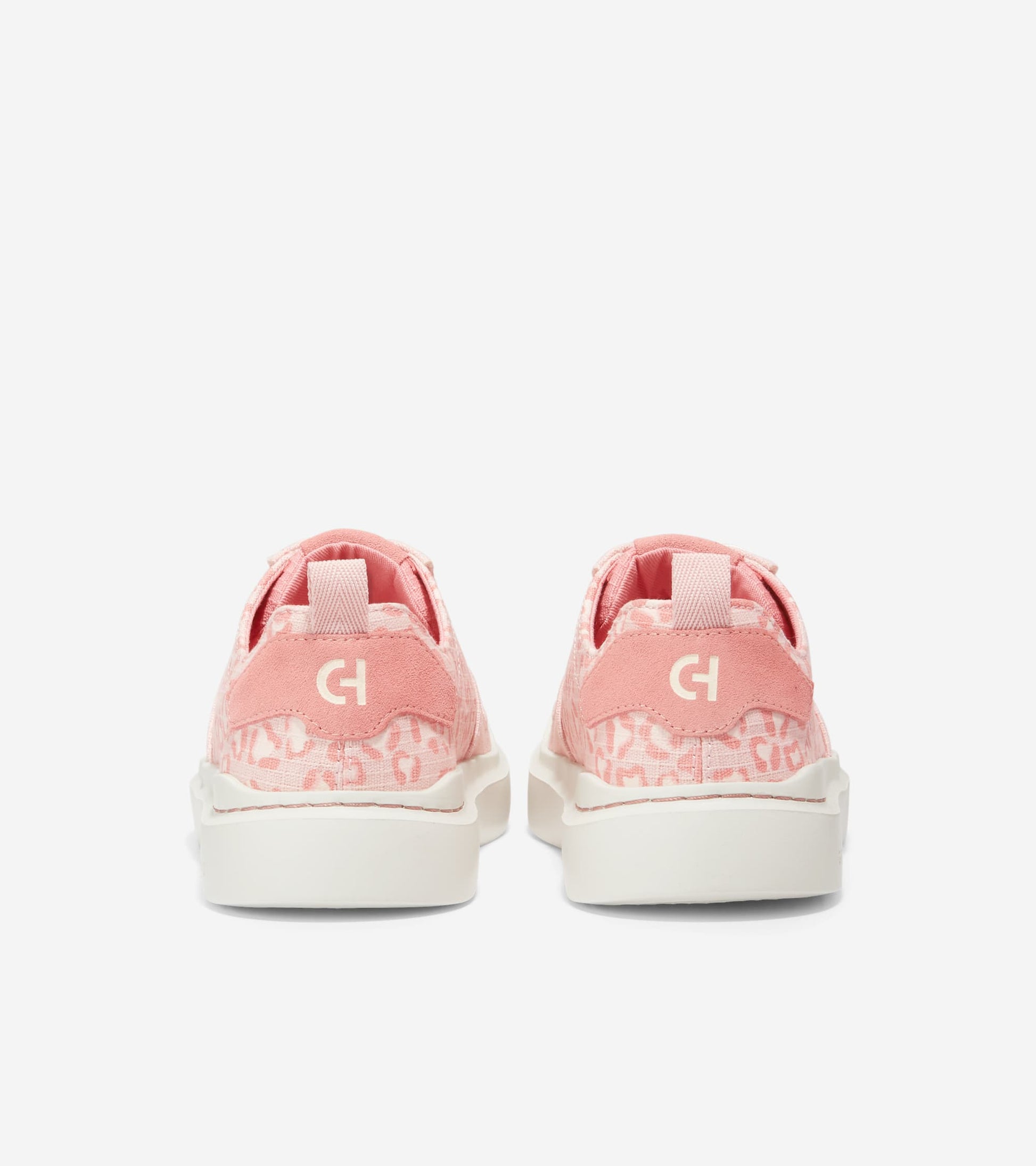 W23819:PRINT / PEACH WHIP / ROSETTE / IVORY  / CH DARK COFFEE