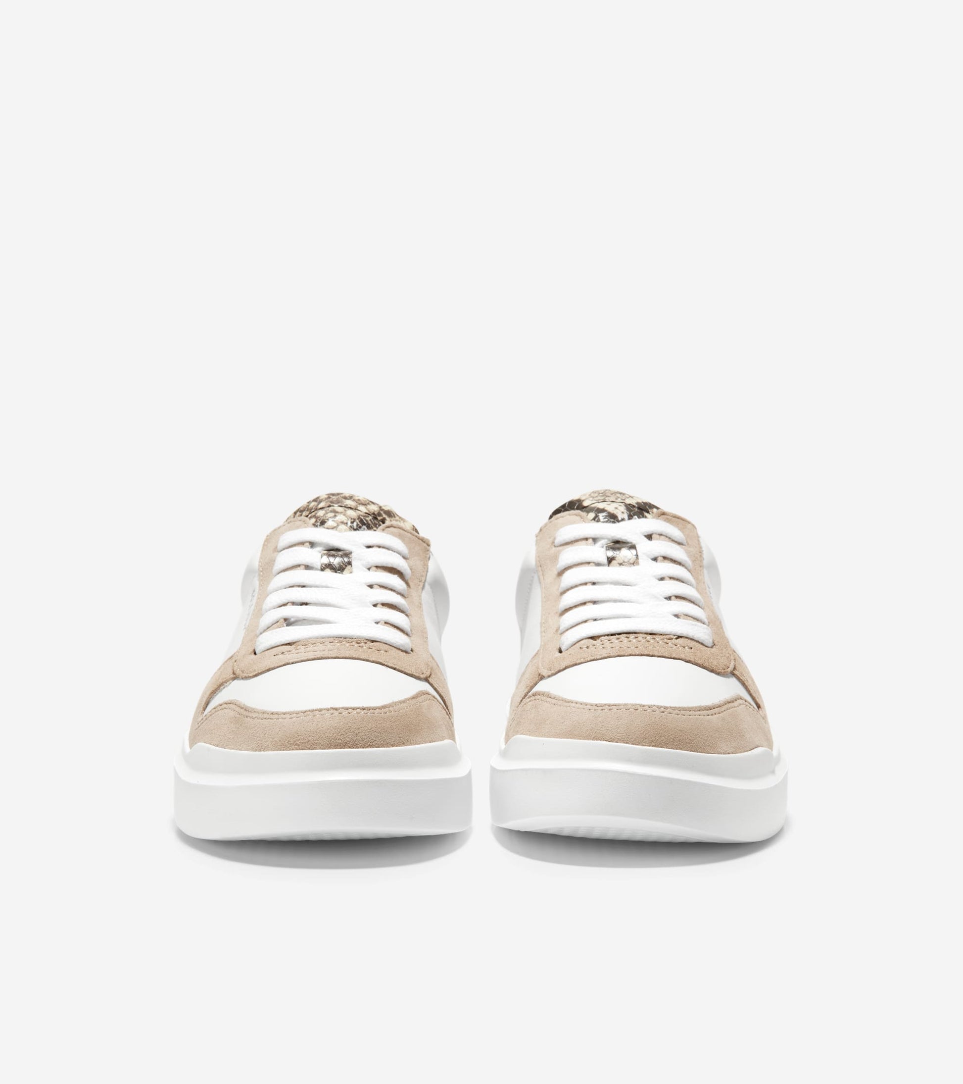 W25324:WHT LTH QTR & VAMP/ CH MORTAR SUEDE MUDGUARD/ SOHO SNAKE TAB & HEEL/ BLK FB/ WHT