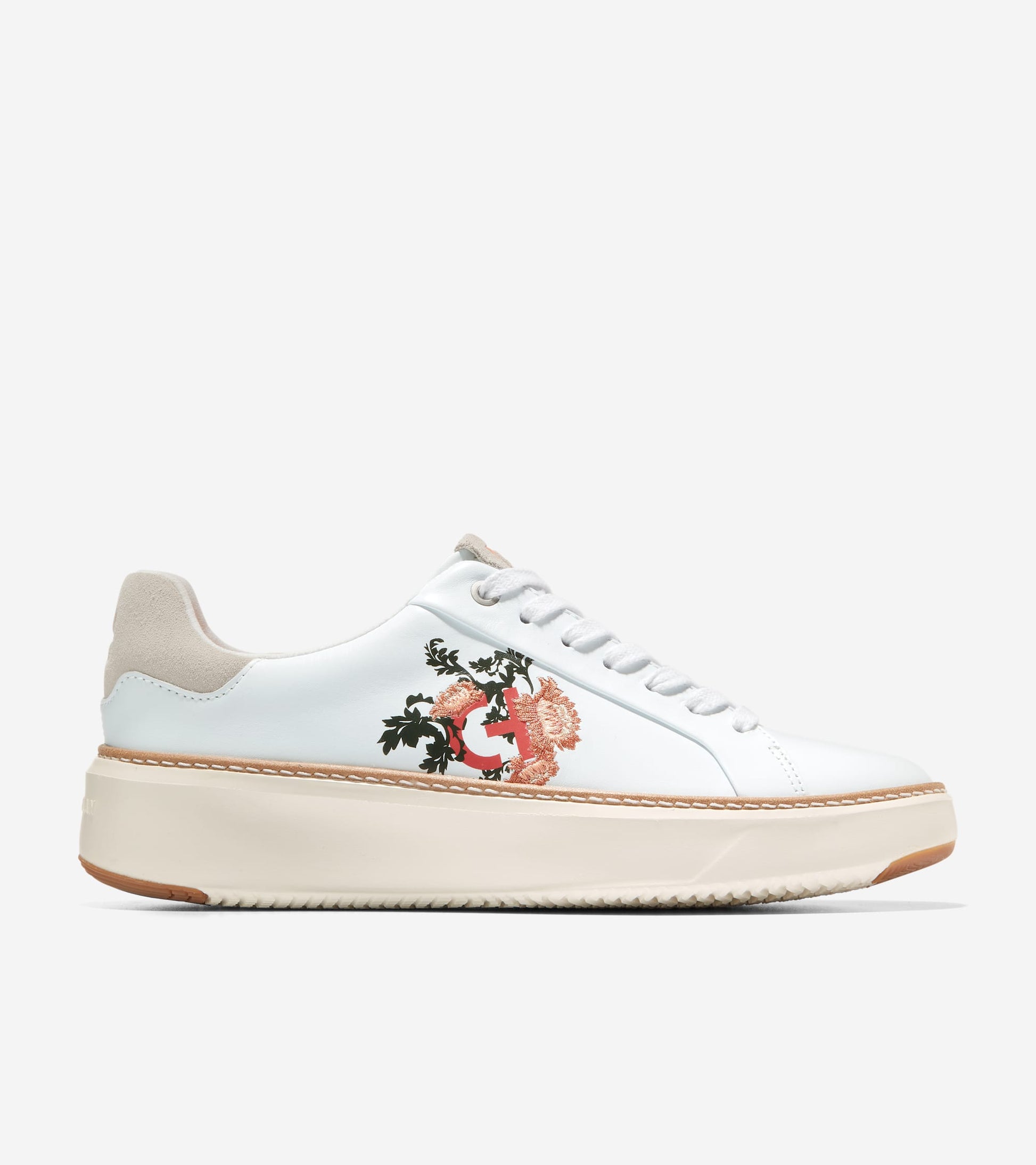 W25856:WHITE / ALABASTER GLEAM / IVORY / PEACH QUARTZ / FLORAL LOGO